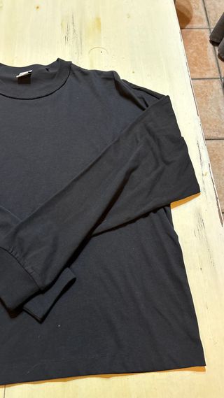 Camiseta manga larga negra