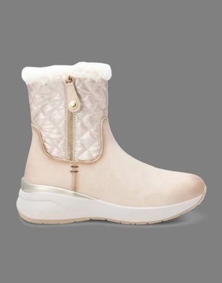 Botines forrados beige talla 39