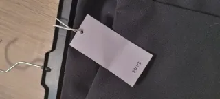 Falda midi negra Mango Talla 38