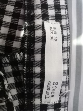 Pantalón cuadros mujer