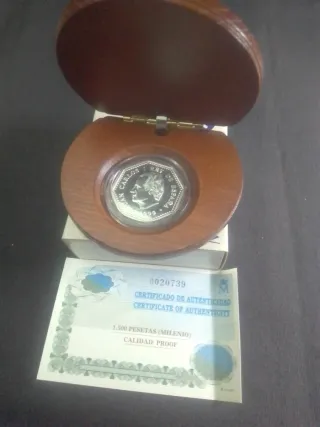 Moneda 1500 Pesetas Milenio