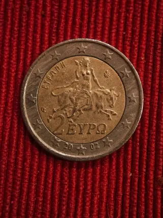 Moneda 2 Euros Grecia 2002