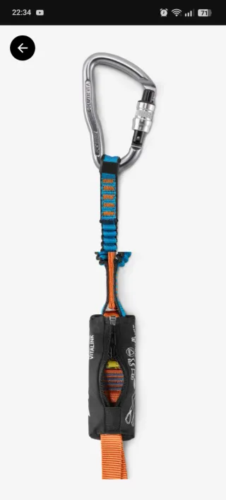 Disipador Simond escalada/vías ferratas (SIN USAR)