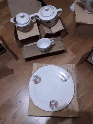 Juego de porcelana china floral