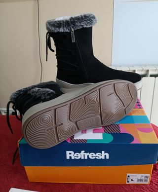Botines negros forrados talla 39