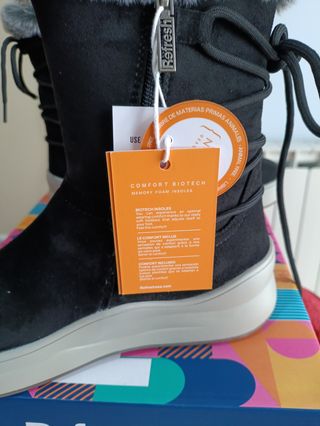 Botines negros forrados talla 39