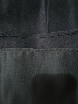 Vestido Mango azul marino con pedrería T.M