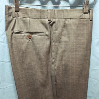 Traje de hombre marrón claro a rayas