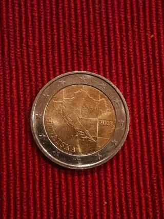 Moneda 2 euros Croacia 2023