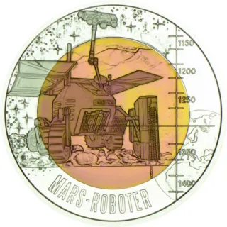 Austria 2011 moneda 25€ plata/niobio Robotica