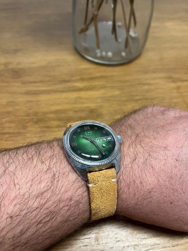 Reloj Slava URSS Esfera Verde Esmeralda