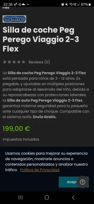 Silla de coche Isofix Peg Perego