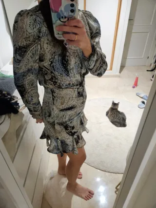 Vestido Zara Mini Estampado Paisley