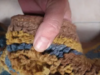 Alfombra antigua original de Cuenca lana diseño fl