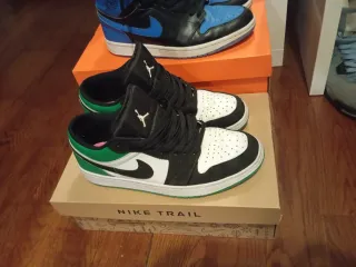 Zapatillas Jordan Verdes y Blancas Talla 42