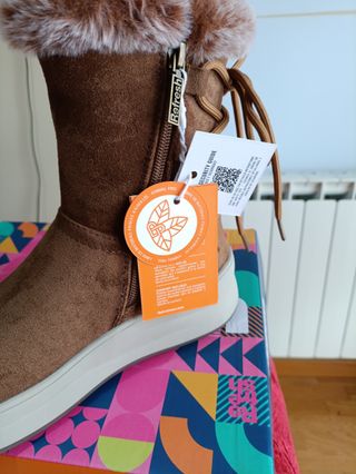 Botines Camel Forrados Talla 39