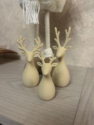 Trio renne oro Natale