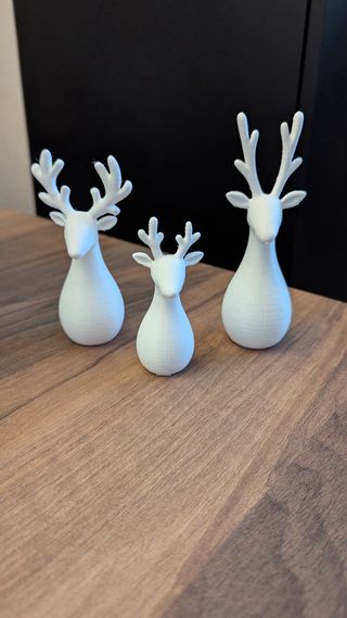 Trio renne oro Natale