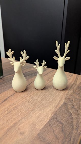 Trio renne oro Natale