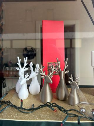 Trio renne oro Natale