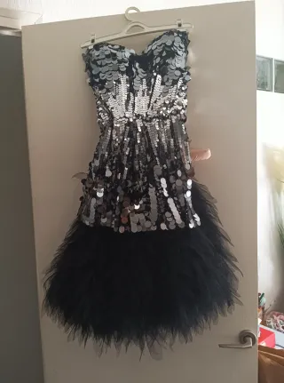 Conjunto de fiesta lentejuelas y tul