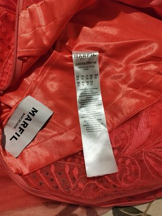 Vestido largo fiesta rojo