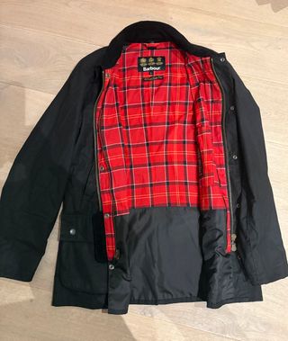 Chaqueta Barbour Tartán Roja Talla L
