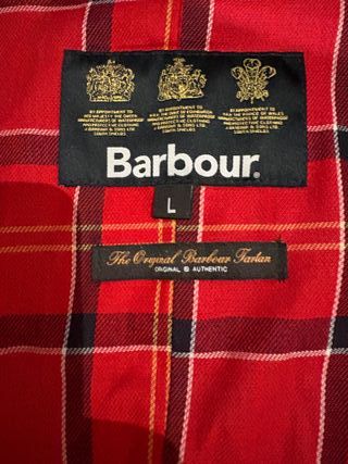 Chaqueta Barbour Tartán Roja Talla L