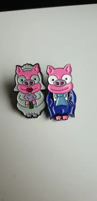 Gemelos Simpsons cerdos novios