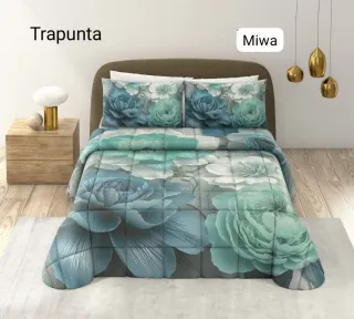 Trapunta Evelyne con fantasia felci