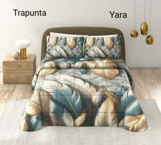 Trapunta Evelyne con fantasia felci