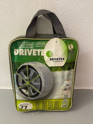 Cadenas coche textil de nieve