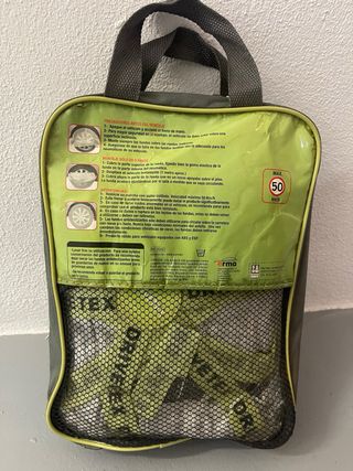 Cadenas coche textil de nieve