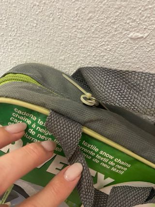 Cadenas coche textil de nieve