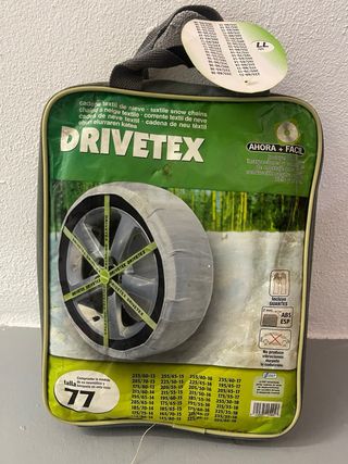 Cadenas coche textil de nieve