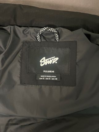 Chaleco acolchado Pull&Bear negro para hombre