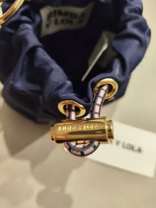 Bimba y Lola Monedero Llavero Nylon Azul/Rosa