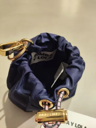 Bimba y Lola Monedero Llavero Nylon Azul/Rosa