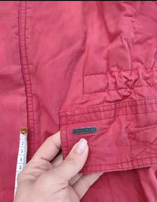 Chaqueta Caramelo Roja y Beige