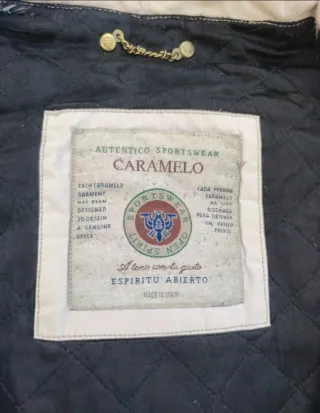 Chaqueta Caramelo Roja y Beige