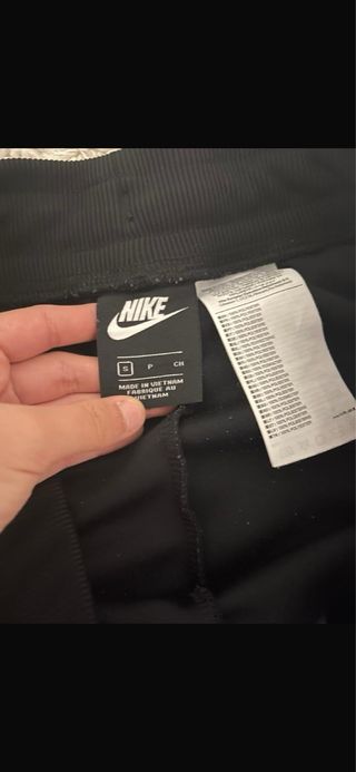 Pantalón Nike Vintage Negro con Raya