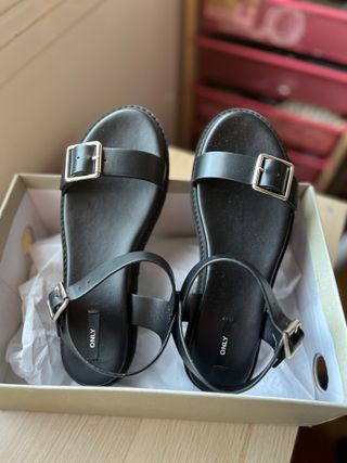 Sandalias ONLY Negras Talla 40 Nuevas