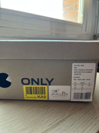 Sandalias ONLY Negras Talla 40 Nuevas