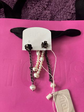 Pendientes Tous Plata y Perlas