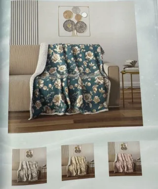 Coperta plaid IRGE disegno Jasmine