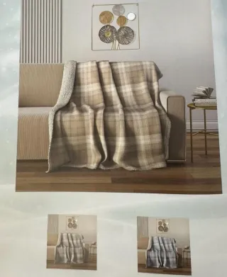 Coperta plaid IRGE disegno Jasmine