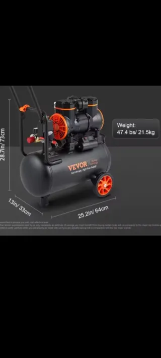 A ESTRENAR! Compresor silencioso 24L 1450W 90 PSI