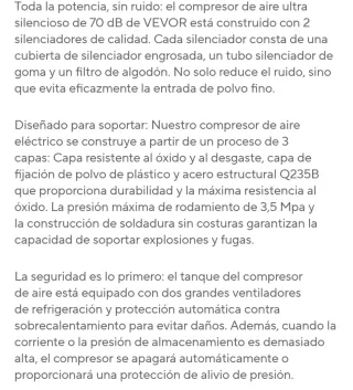 A ESTRENAR! Compresor silencioso 24L 1450W 90 PSI