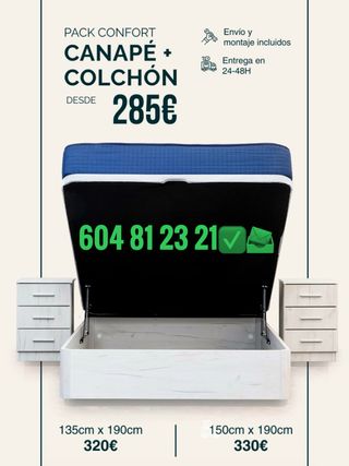 CANAPÉS Y COLCHONES CANAPÉS CANAPE CANAPÉS