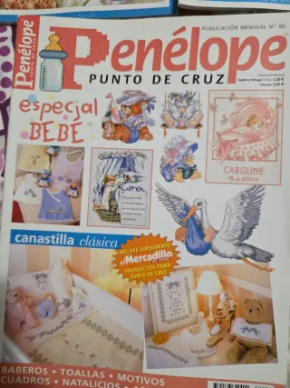 Revistas Penélope Punto de Cruz Bebé